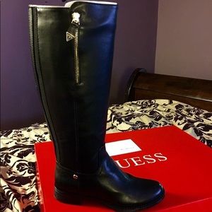 Guess leather black boots